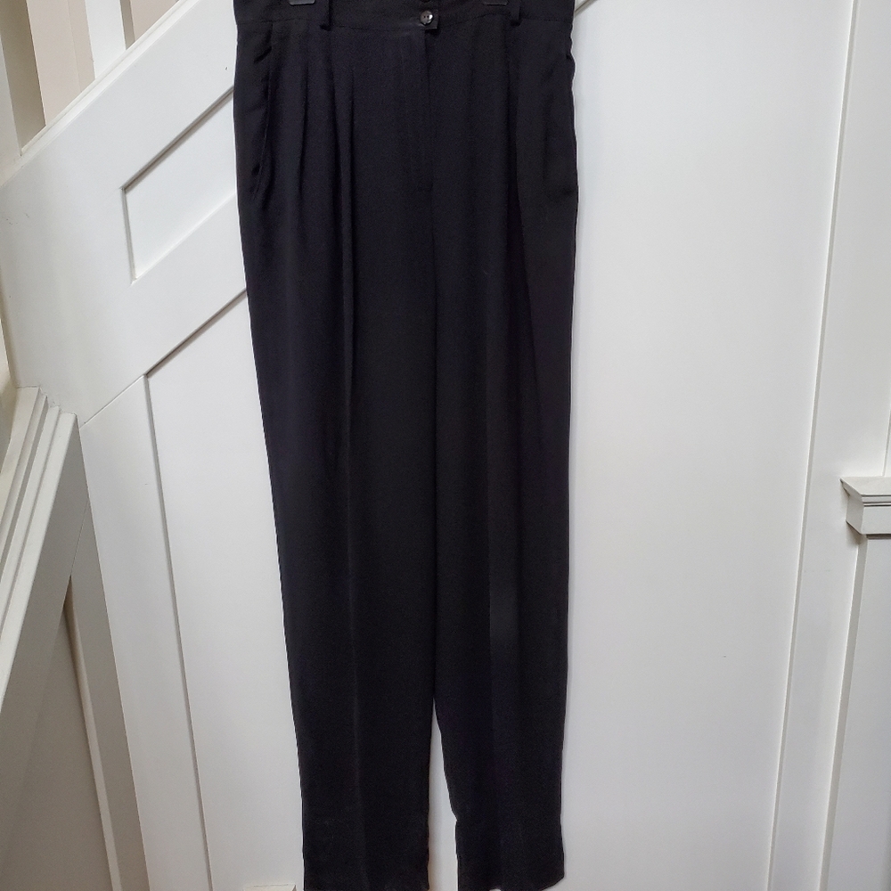 Black High-Waisted Trousers